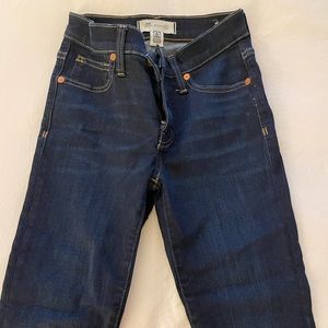 Madewell Skinny Jeans, Dark Wash, 23P